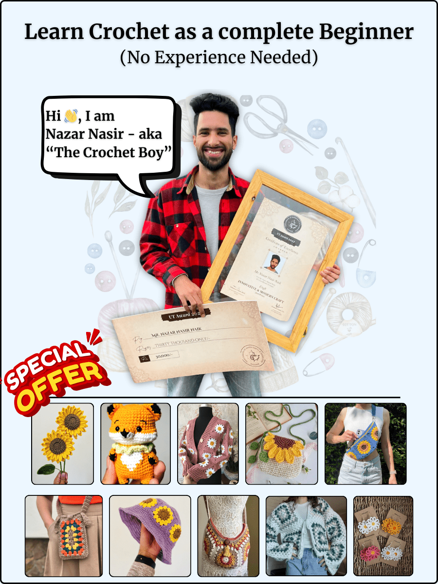 Learn Crochet in 30 Days - Even If You’ve Never Held a Hook - The Crochet Boy